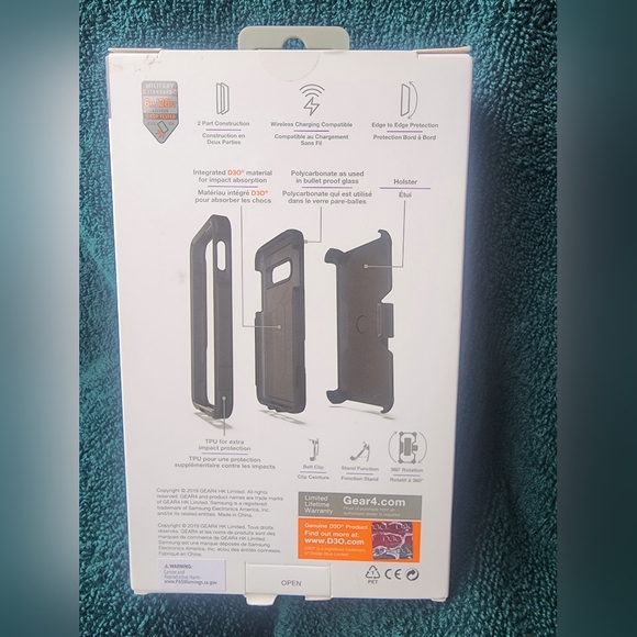 #2 - For Samsung galaxy S10e Gear4 Platoon Case with Holster NWT - Picture 4 of 8